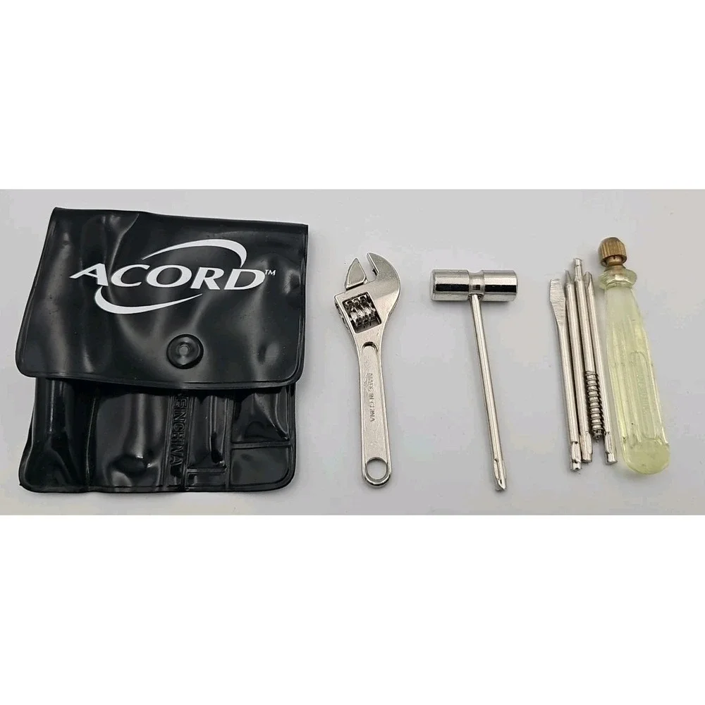 Vintage Acord Mini Tool Kit - Pocket Screwdriver Wrench Set